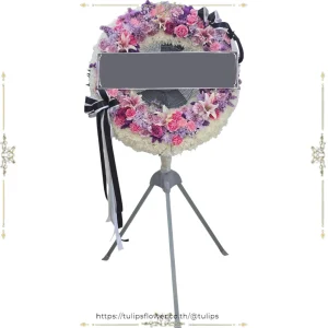 หรีดพัดลมล้อเลื่อน 18″ แบบสไลด์ FANWREATH 14