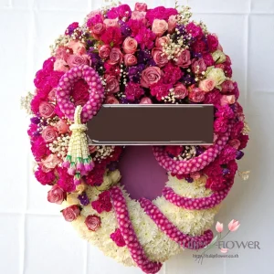 พวงหรีดพรีเมี่ยม premium wreath 20